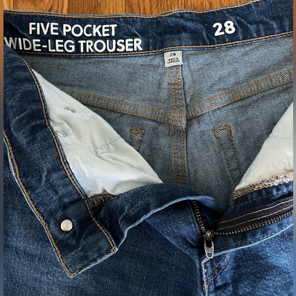 J. Crew Five Pocket Wide Leg Trouser
